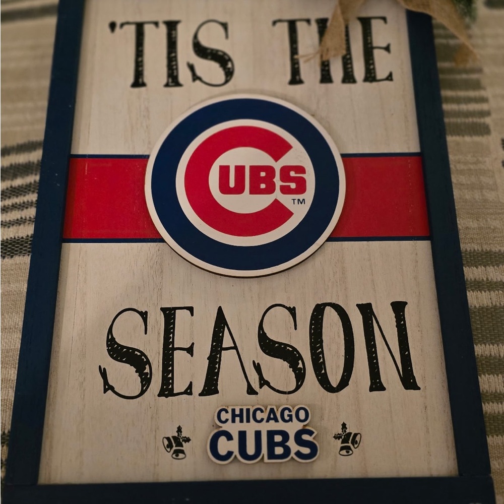 Chicago Cubs 'Tis the Season Sign